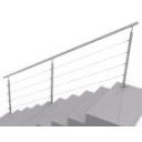 Tube posts for stair - top mounting