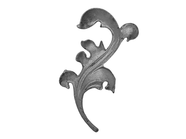 Ornament - leaf, right h200, b95, t6mm