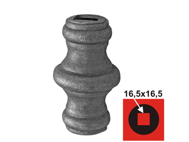 Forged sleeve h69, D43, 16,5x16,5mm