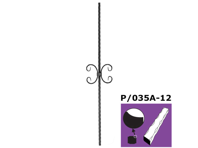 Bar decor h900, b162mm, P/035A-12x12
