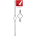 Decorated rod h900, b95mm, P/123-12