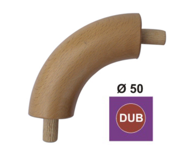 Holz Verbindungsbogen 90° Eiche DUB (OAK)