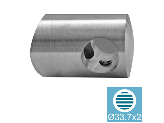 Držák výplně- levý AISI304, d12/D33,7x2mm