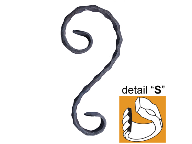 Scroll "S" 170x80/47, P/030-11x6mm
