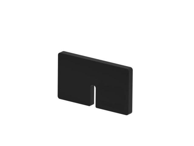 Rubber inlay for glass clamp