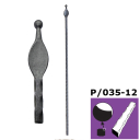 Stab mit Spitze h900, b30, n12x12 (P/035-12x12mm)