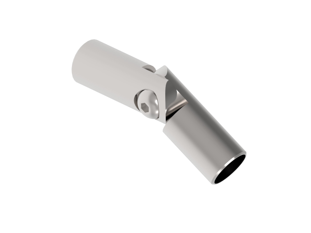 Adjustable round bar connector