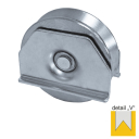 Wheel for slider -V, Zn, D80mm