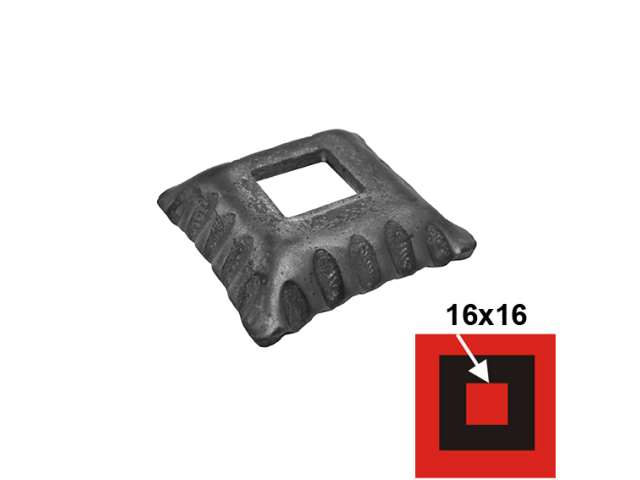 Maskownica ozdobna 50x50, 17x17, h13mm