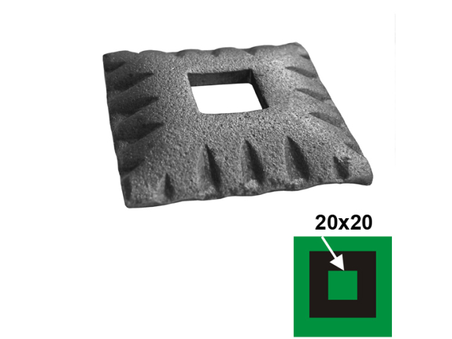 Rozeta 77x77, 21,5x21,5, h17mm