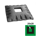 Rozeta 77x77, 21,5x21,5, h17mm