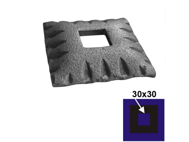 Maskownica ozdobna 80x80, 31,5x31,5 , h20mm