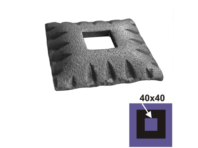 Rozeta 80x80, 41x41, h15,5mm