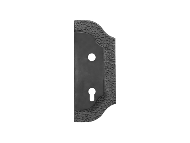 Decorated gate plate, right side, 268x107, t3, a90, D20mm