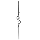 Decorated rod h900, b85mm, P/035A-12x12