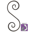 Scroll "S" 200x85, 12x6mm