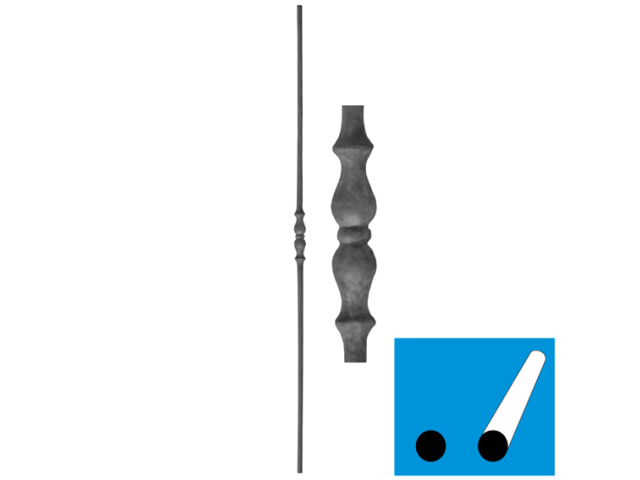 Forged rod h1000, b25, D12mm