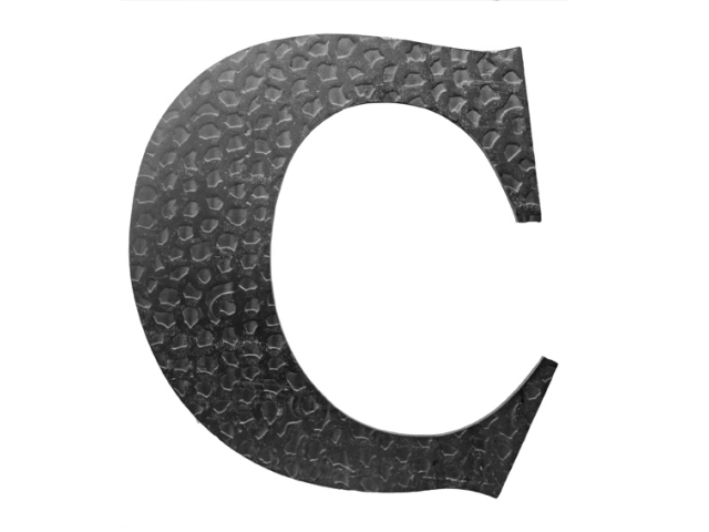 Písmeno kované "C" h120, t3mm