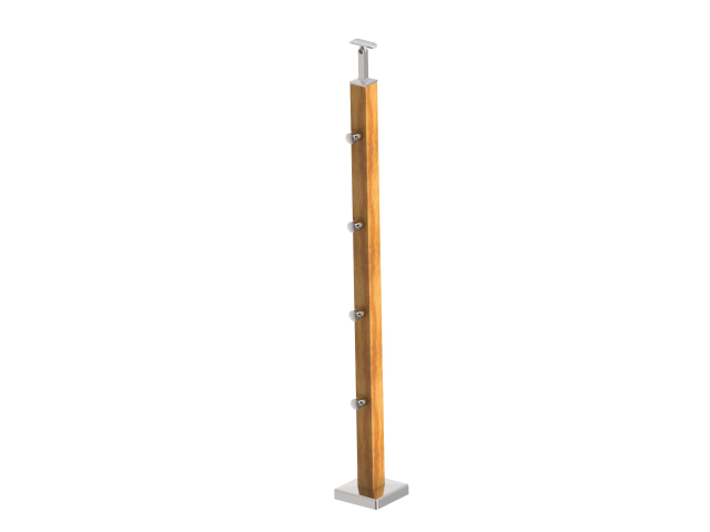 Sloupek-DUB (OAK) JP40x40mm,4xd12mm, v=90cm, VK-S