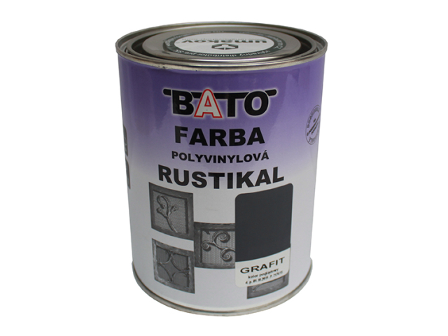 Farba polyvinylová, grafit RUSTICAL 1,0kg (0,8L)