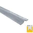 Prowadnica spodnia - V - INOX, L3000mm