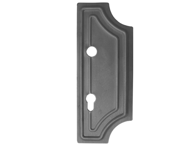 Decorated gate plate,right 285x112,t2,5 d20mm,90mm