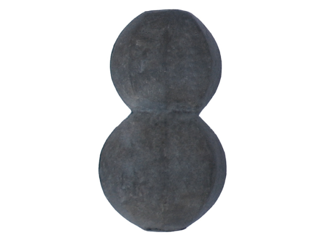 Solid decorated two ball D30, h52mm