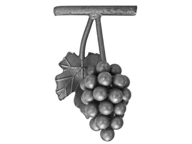 Forged grape leaf h170, b100mm