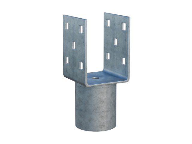 Nástavec na zemní vrut Zn "U" 70x70x90x60mm