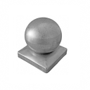 Pole cover with ball 60x60, D60, t0,6mm