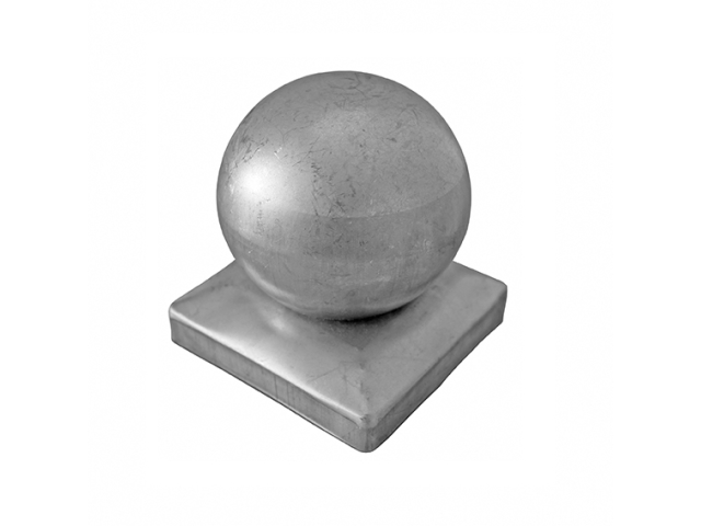 Pfostendeckel mit Kugel 80x80, D80, t0,8mm