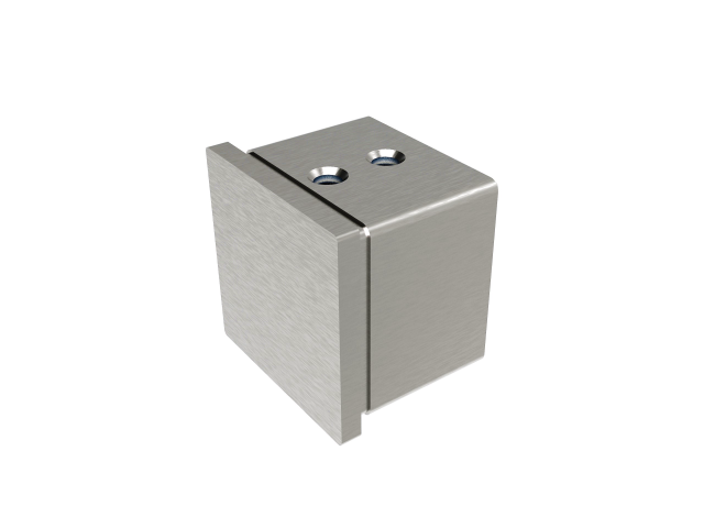 Glass clamp - end cap