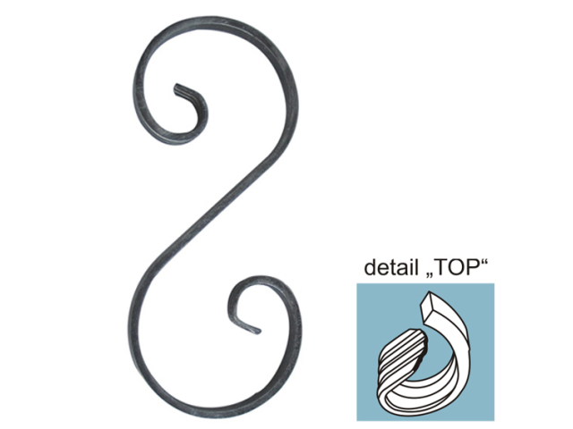 Element tvaru-S h280, b110, 12x6mm