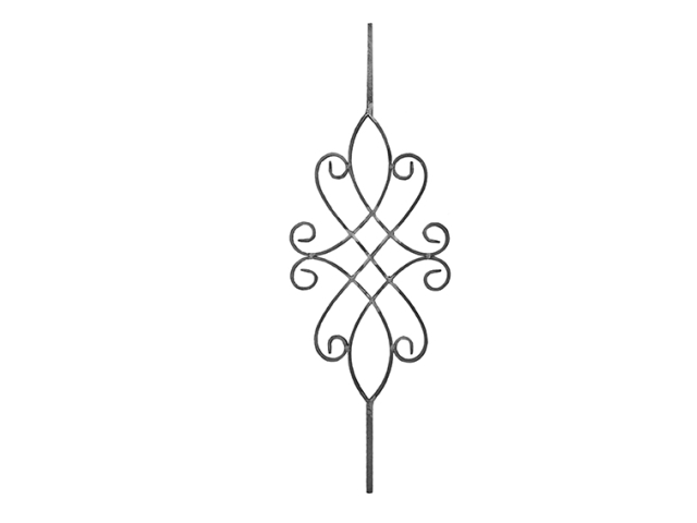 Decorated rod h900, b290, 12x12/12x6mm