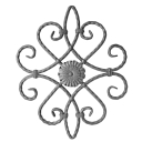 Rosette h530, b420, P/035A-12x12mm