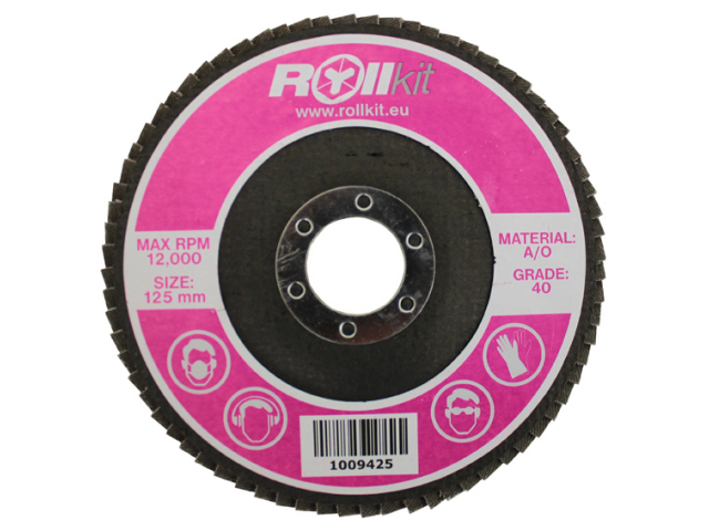 Tarcza listkowa do stali, D125, d22,2, t8,3 mm, P40