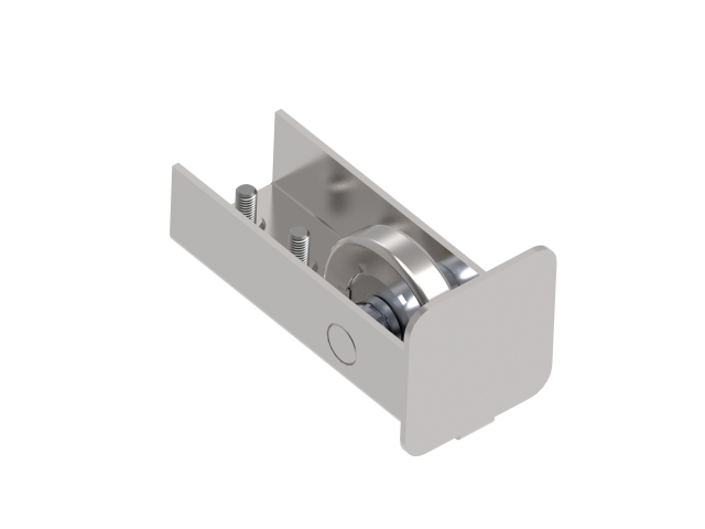 Guide wheel INOX profile 60x60mm