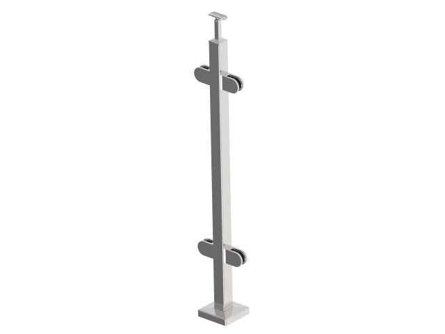 Inox pole, VK-straight AISI304, 40x40x2/4xmodel22/