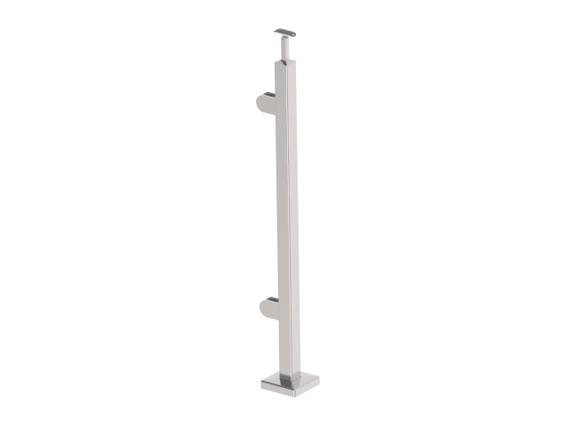 Stainless steel pole, VK-straight, left AISI304, 4