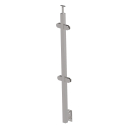 Stainless steel pole JP, side anchoring, straight