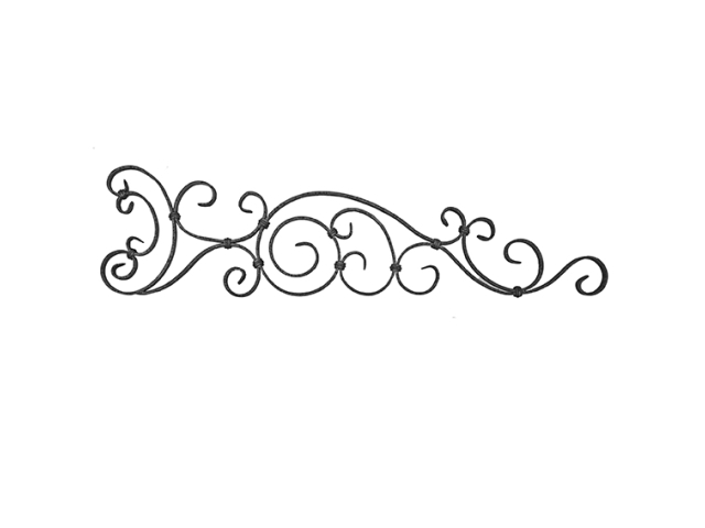 Ornament h290, b1115, 14x6mm