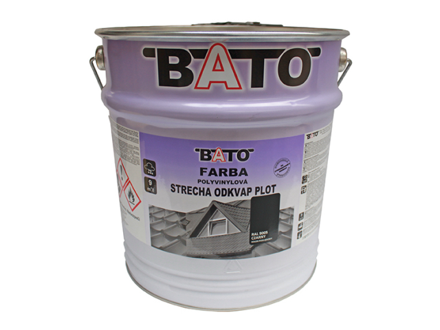 Polyvinyl paint, black RAL9005 satin 12,6kg (10L)