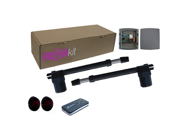 Rollkit pohon pre dvojkrídlovú bránu, sada s fotobunkami