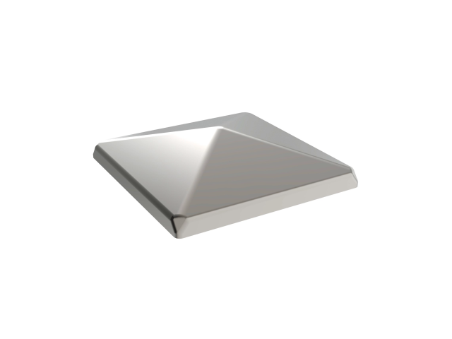 Pole cover, galvanized 60x60, h18, t1,2mm, Zn