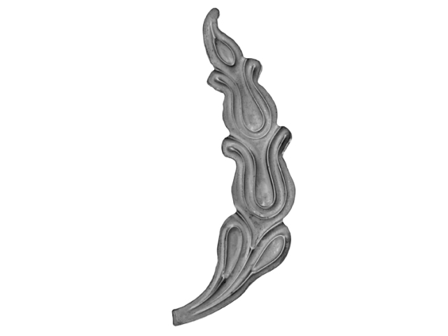 Lístok pravý 215x73, t2mm