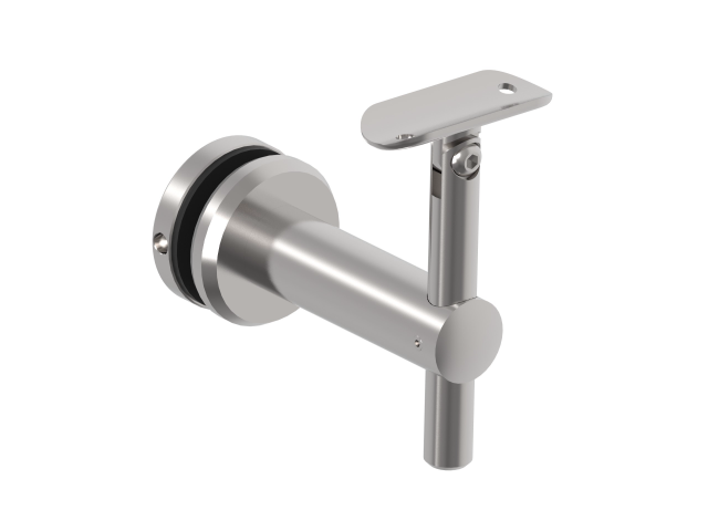 Glass mounted handrail bracket