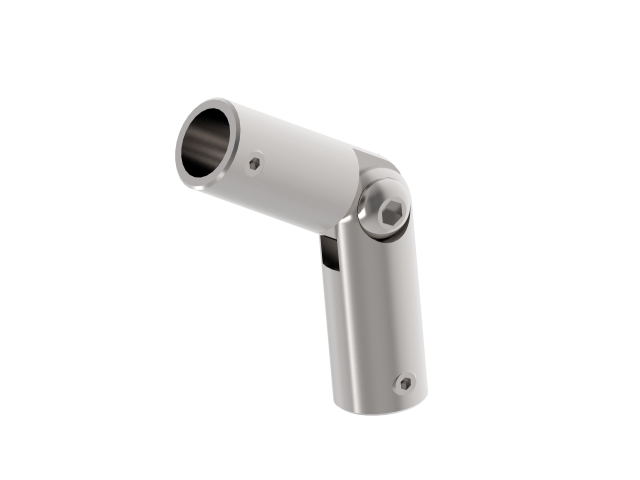Adjustable round bar connector
