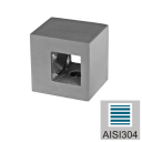 Füllstabhalter eckig AISI304, 12x10/40x40mm