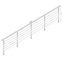 Schodiskové zábradlí,  BS, inox AISI304, 40x40x2/4