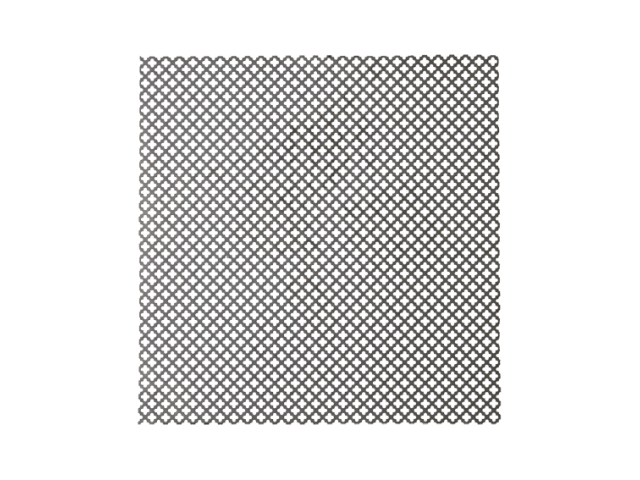Dierovaný plech Fe Krížik 10x10mm 1x2m